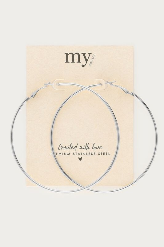 My Jewellery Earring basic hoop maxi Silver MJ16607