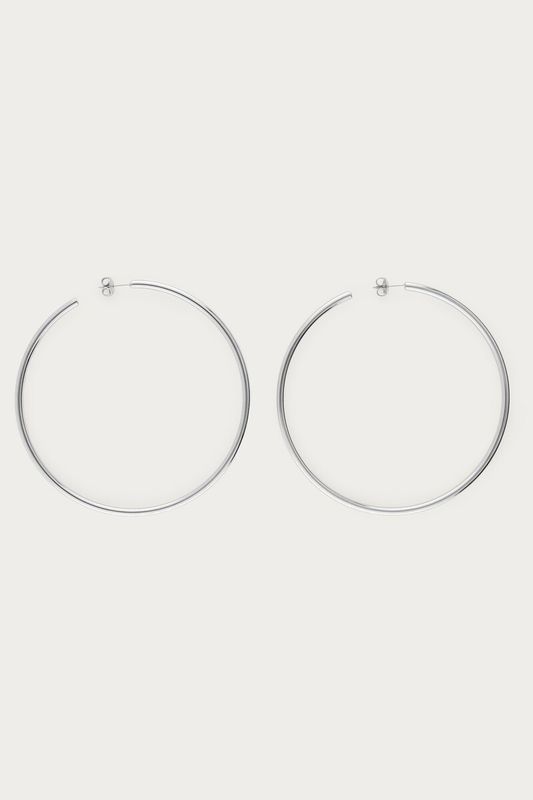 My Jewellery Earring basic hoop large 8cm Silver MJ16617