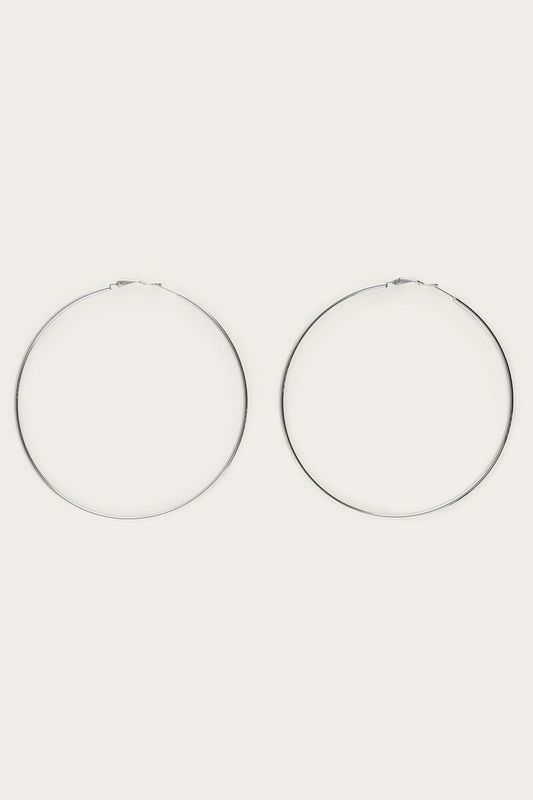 My Jewellery Earring basic hoop XL 9cm Silver MJ16620