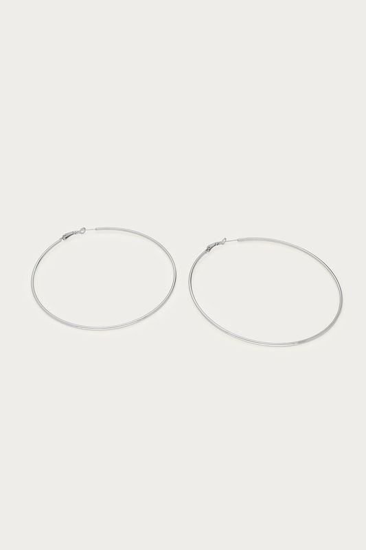 My Jewellery Earring basic hoop XL 9cm Silver MJ16620