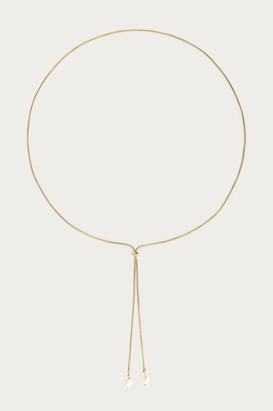 My Jewellery Necklace long strings double pearl Gold MJ16610