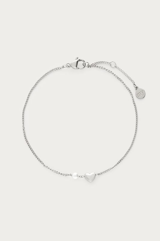 My Jewellery Bracelet fine heart pearl Silver MJ16792