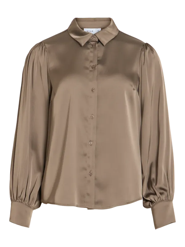 Vila VIENNA RAVENNA L/S BALLOON SHIRT - : Falcon 14107462