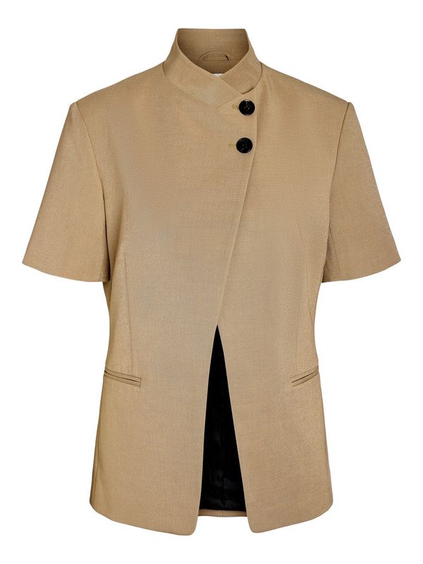Noisy May NMMONNA S/S STAND COLLAR BLAZER Fossil 27039548