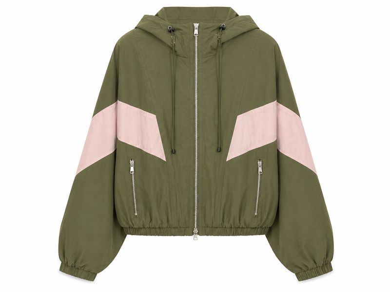 Ambika bomber jas streep groen alie