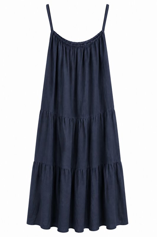 Nameless jurk spaghetti bandjes dark blue 26195