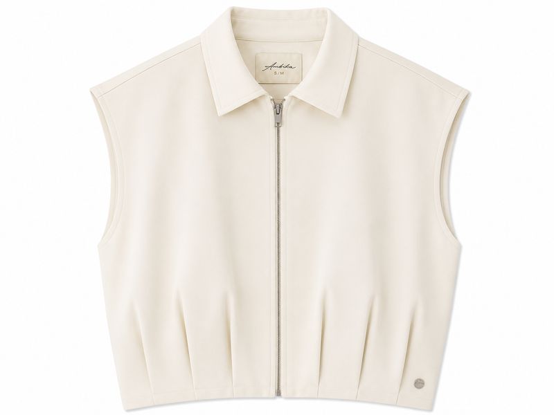 Ambika gilet rits off white Alies