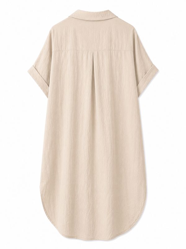 Nameless jurk met kraag beige 24130-1
