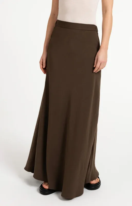 YaYa Maxirok in A-lijn van geweven SLATE BLACK BROWN 01-401096-607