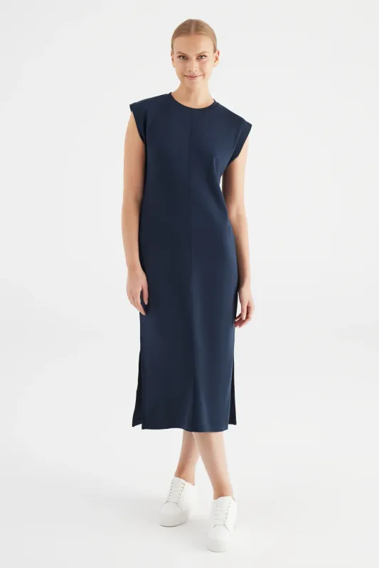 Cup Of Joe Denim non denim long dress Navy Marcia
