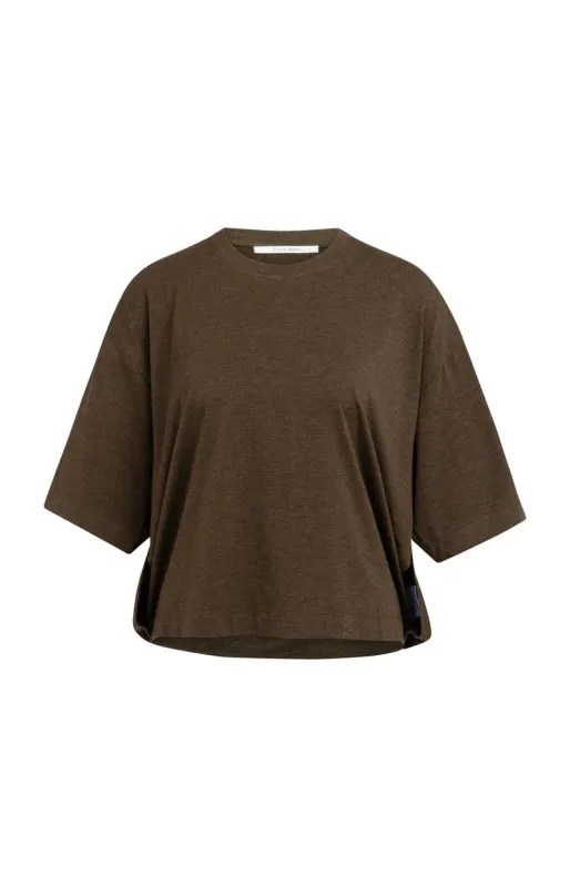 YaYa Oversized jerseytop met ballon SLATE BLACK BROWN ME 01-709391-607
