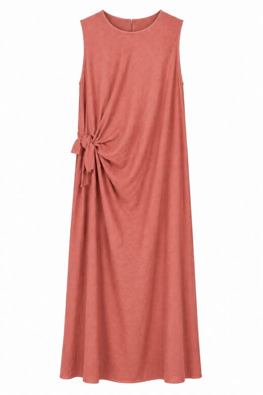 Nameless Jurk met knoop brique 26193
