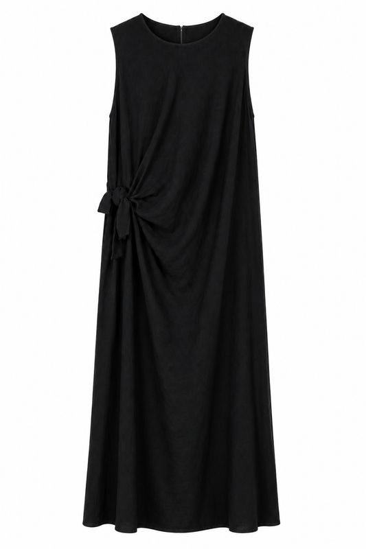 Nameless Jurk met knoop black 26193
