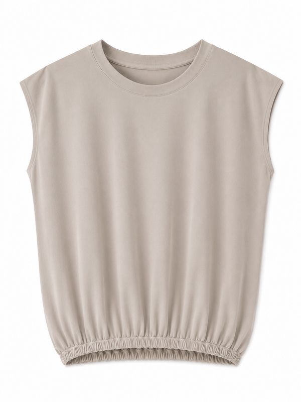 Nameless top elastiek basis taupe 1643