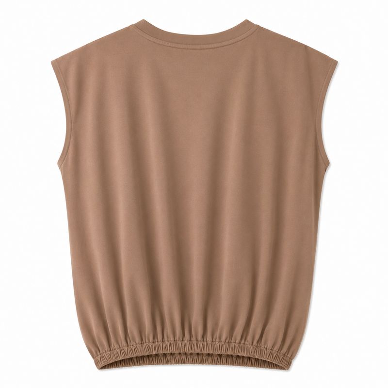 Nameless top elastiek basis taupe 1643