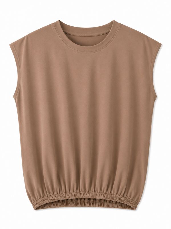 Nameless top elastiek basis taupe 1643