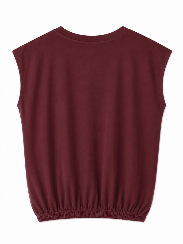 Nameless top elastiek basis Bordeaux 1643