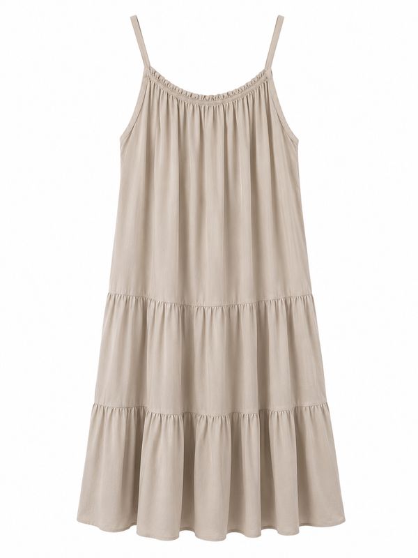 Nameless jurk spaghetti bandjes Sand 26195