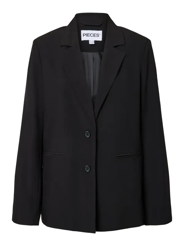 Pieces PCBOSELLA LS LOOSE BLAZER NOOS BC Black 17165761