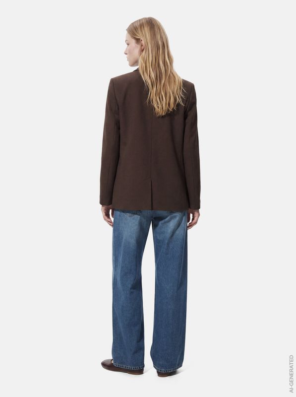 Pieces PCBOSELLA LS LOOSE BLAZER NOOS BC Hot Fudge 17165761