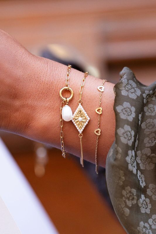 My Jewellery Bracelet hearts goud MJ09231