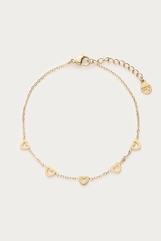 My Jewellery Bracelet hearts goud MJ09231