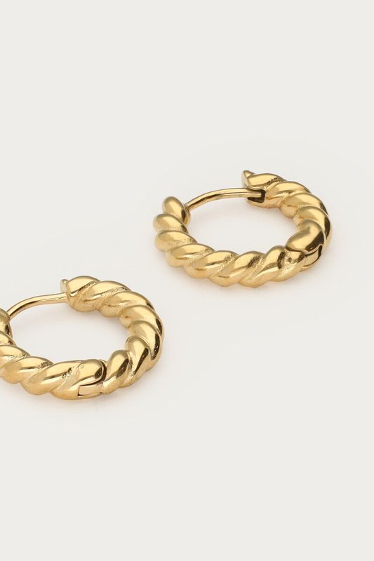 My Jewellery Earring deform Gold MJ08004
