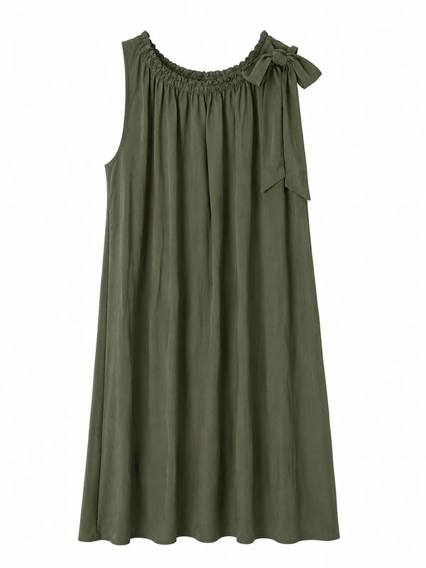 Basements Midi Jurk met Strik Army 55021209