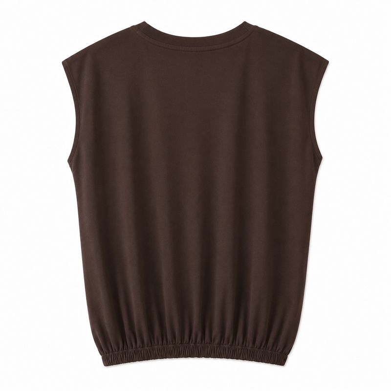 Nameless top elastiek basis dark brown 1643