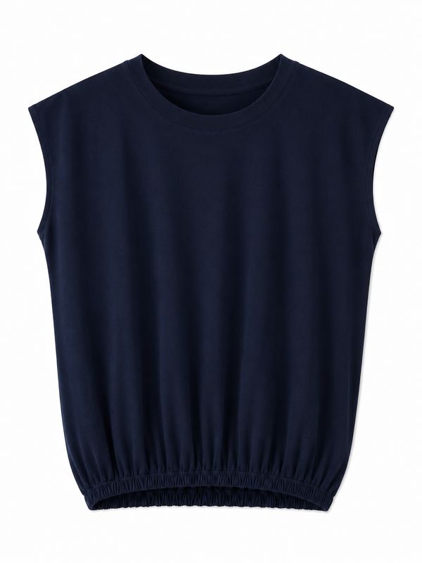 Nameless top elastiek basis dark blue 1643