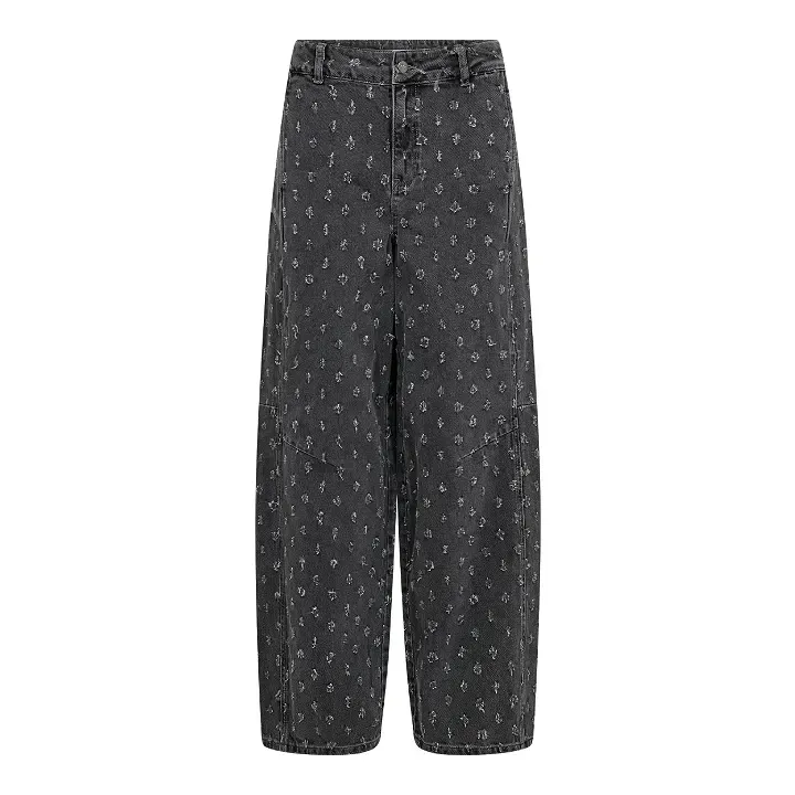 Co'couture DeriCC Dot Jeans Mid Grey 500151