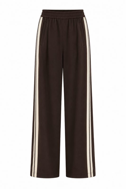 Co'couture AliniCC Double Panel Pant Dark Brown 500083