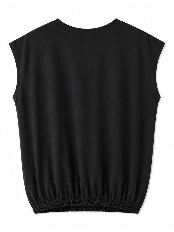 Nameless top elastiek basis BLACK 1643