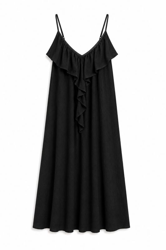 Nameless Jurkje met ruffle black 84643