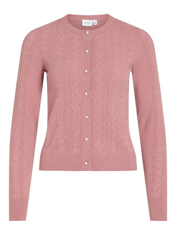 Vila VIKERRY CABLE L/S KNIT CARDIGAN-NOO: Nostalgia Rose 14115309