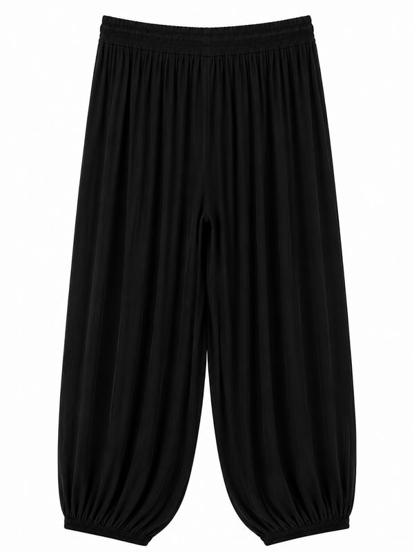 Nameless Pofbroek viscose black B3128