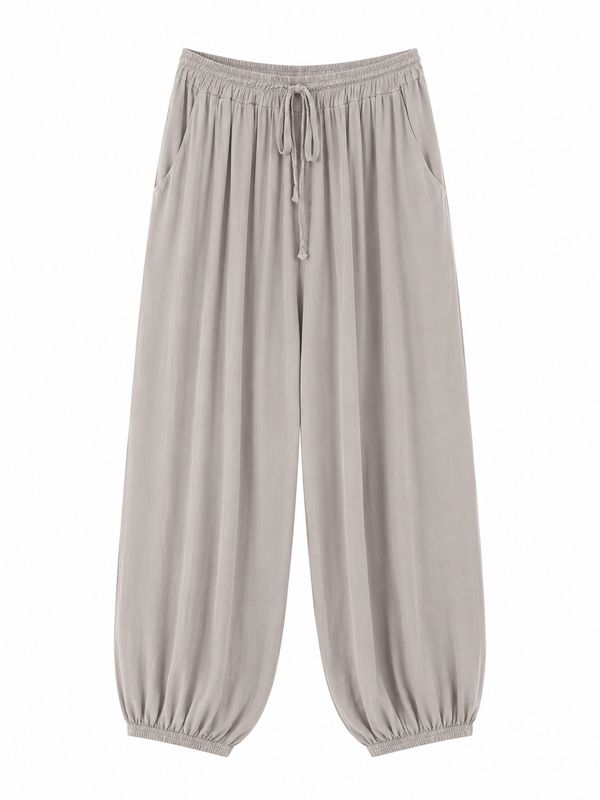 Nameless Pofbroek viscose taupe B3128
