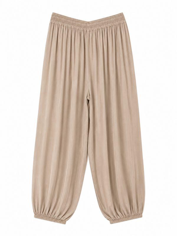 Nameless Pofbroek viscose beige B3128
