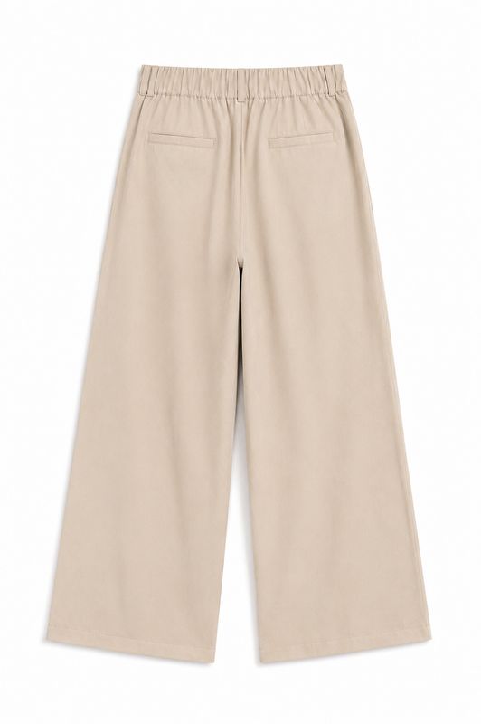 Ambika Pantalon bandplooi beige Quintisha