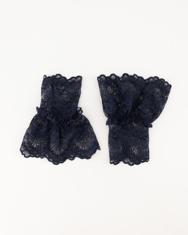 Teatro kanten losse manchetten dark Blue Genevieve