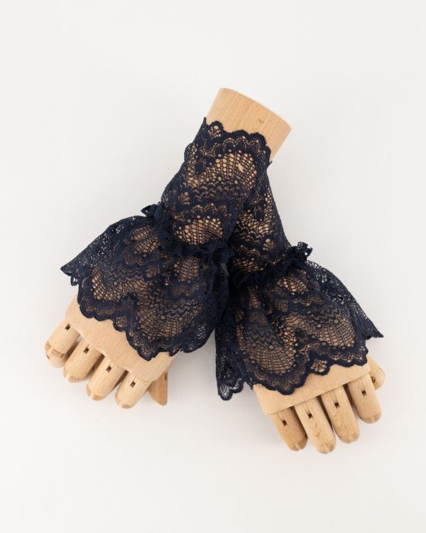 Teatro kanten losse manchetten dark Blue Genevieve