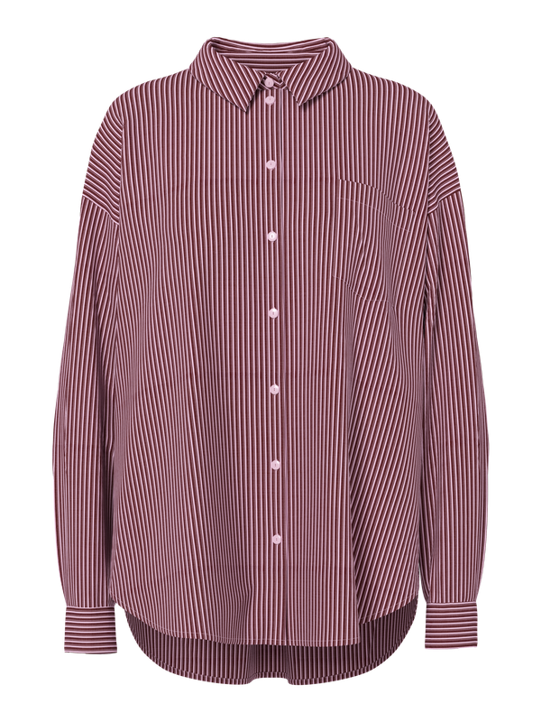 Pieces PCEMMY LS LOOSE SHIRT WVN NOOS BC Roseate Spoonbill/Tawny Port 17165158