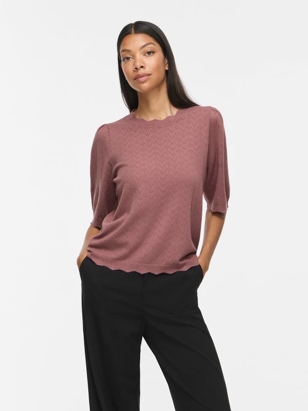 Vila VIEMI O-NECK 2/4 SLEEVE KNIT TOP/TE: Nostalgia Rose 14118966