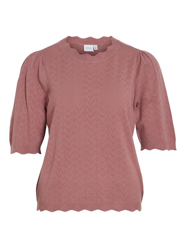 Vila VIEMI O-NECK 2/4 SLEEVE KNIT TOP/TE: Nostalgia Rose 14118966
