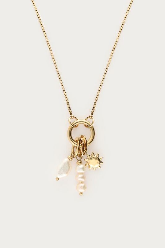 My Jewellery Necklace lock pearls Gold MJ16786