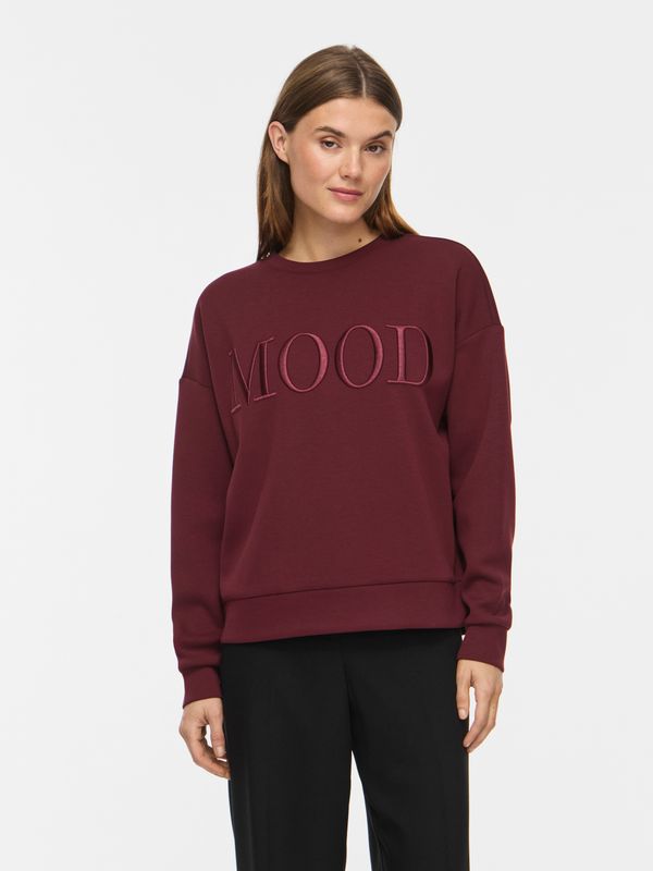 Vila VIREFLECT MOOD EMB L/S SWEAT TOP/R/: Port Royale 14095256