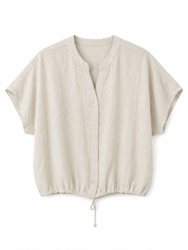 Ambika linnen blouse sand 7359