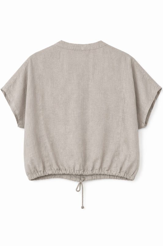 Ambika linnen blouse taupe 7359