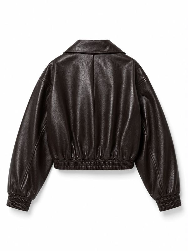 Nameless biker jacket glans brown DR8495