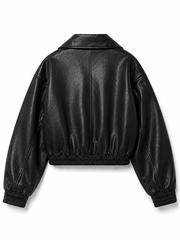 Sophie & Me biker jacket glans zwart DR8495